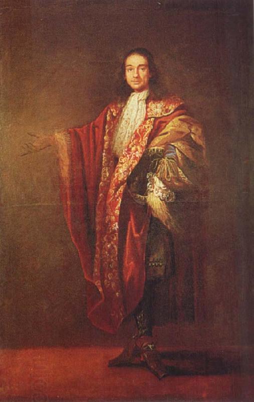 Sebastiano Bombelli Full-length Portrait of paolo querini as procurator of San Marco oil painting picture